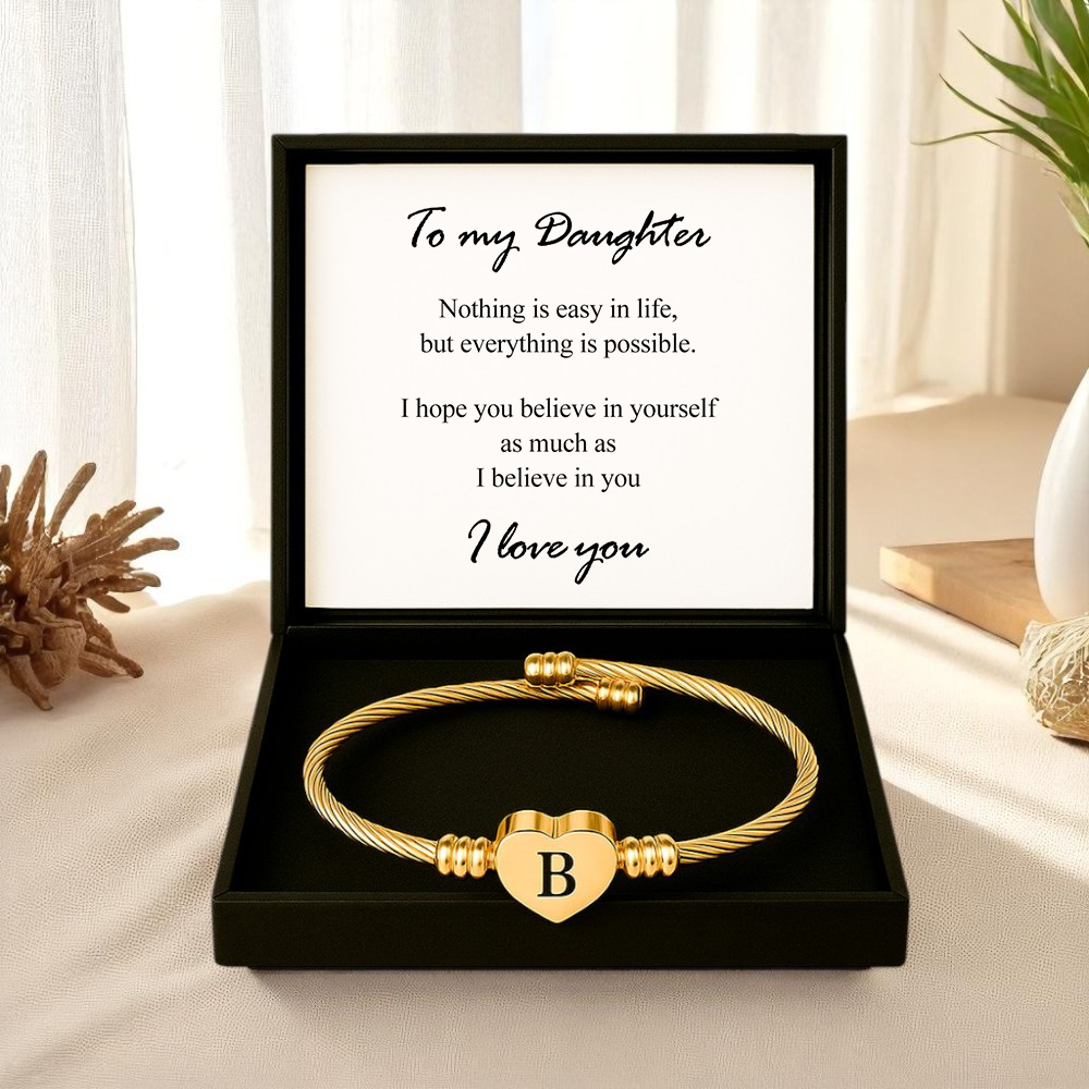 To my Daughter - Heart bracelet
