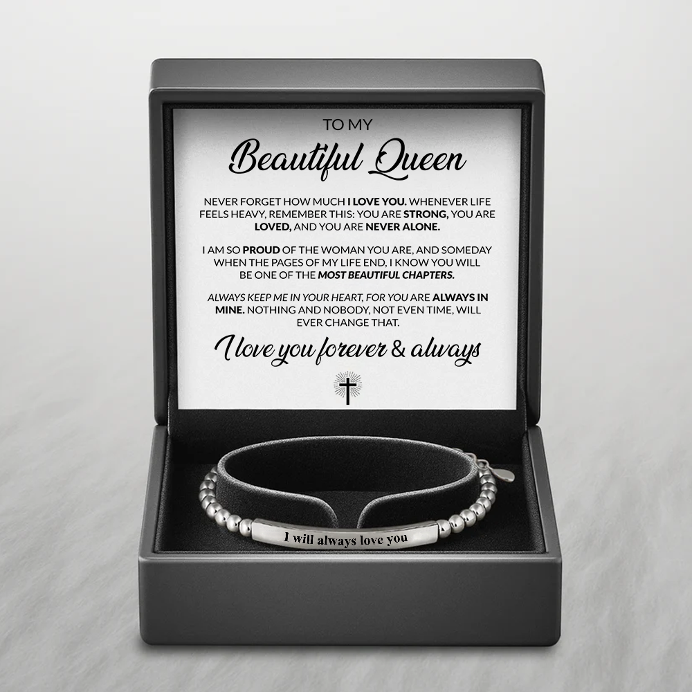 To my Queen - Faith Bracelet