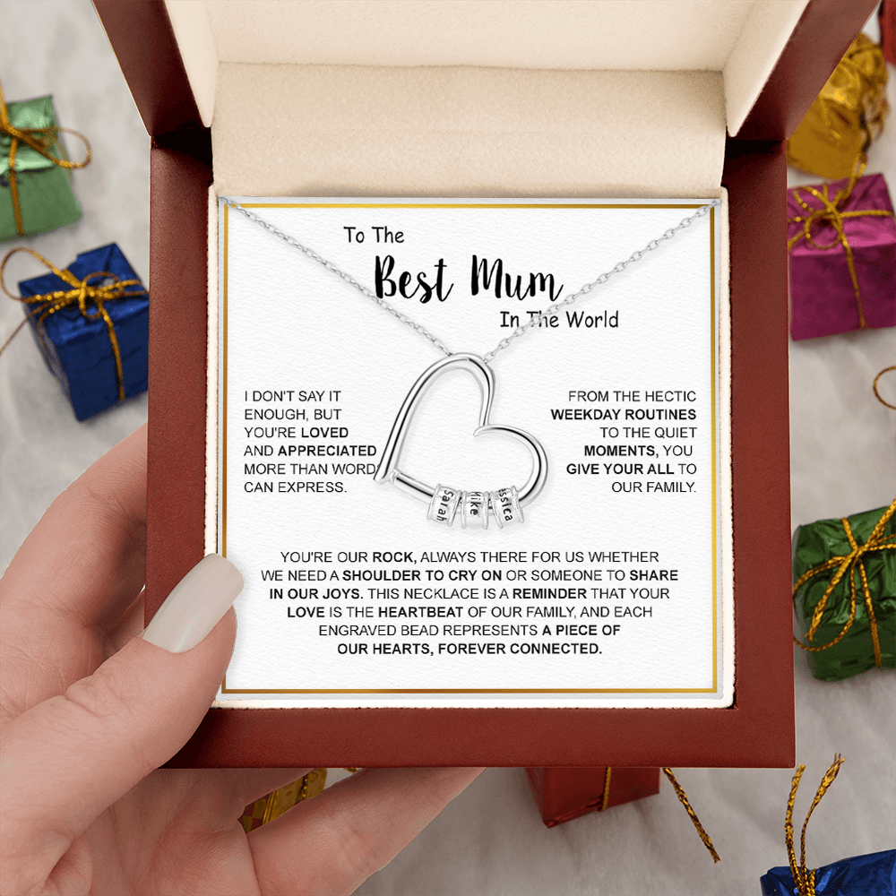 To My Best Mum - Family Necklace - Gold