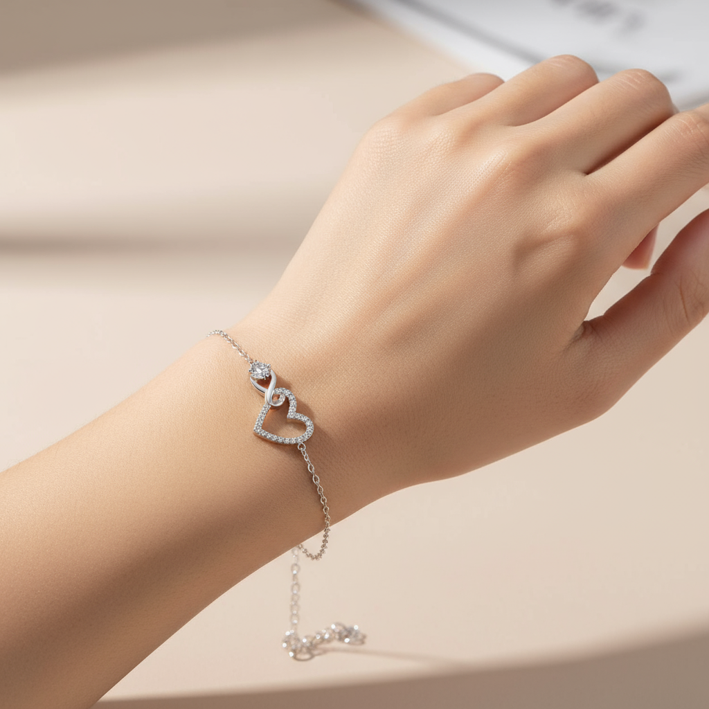 To my Daughter bracelet - Infinity heart