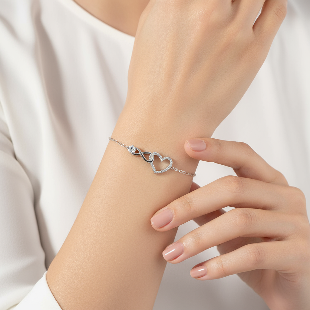 To my Daughter bracelet - Infinity heart