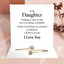 To my Daughter - I Believe in you Bracelet - Rose Gold