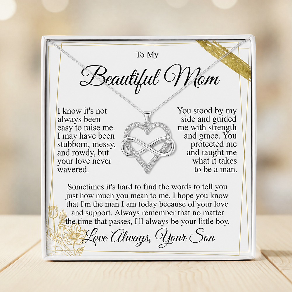 To My Mom - Infinity Heart Necklace