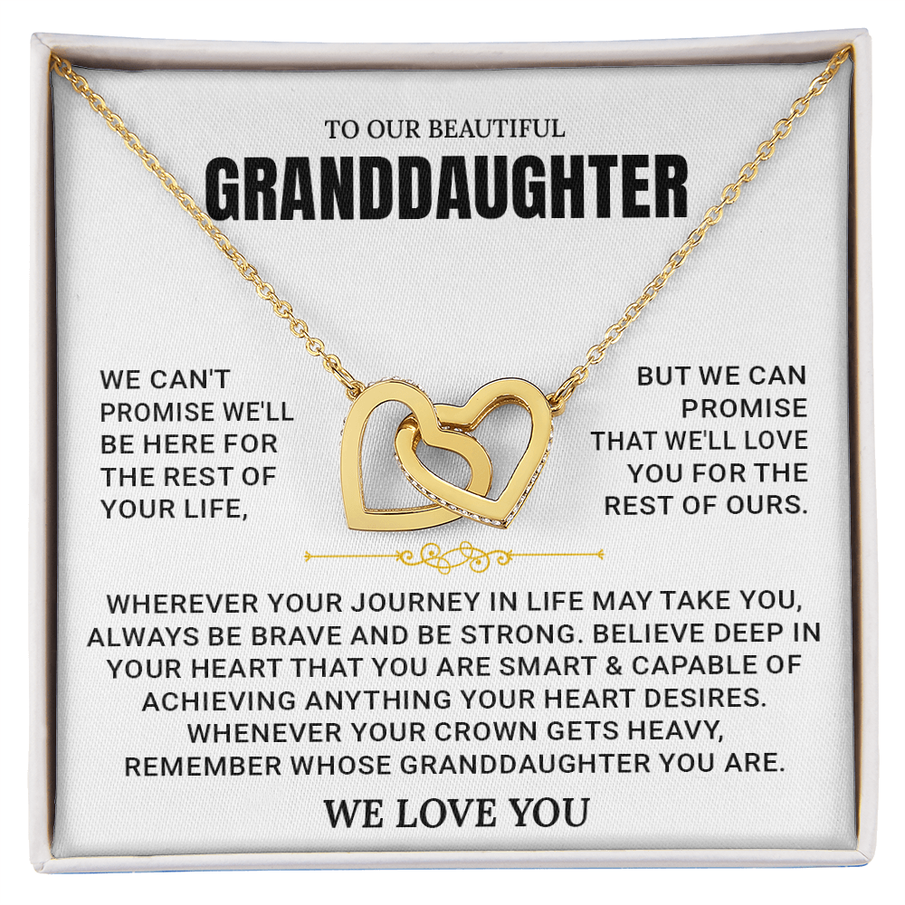 To My Granddaughter - Forever Linked Hearts