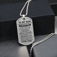 To my Son - Military tag