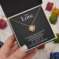 To My Love - Real Rose Necklace - Gold