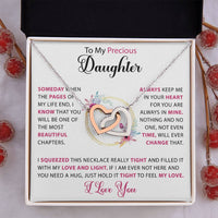 To my Daughter - Hearts necklace