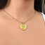 To my Daughter - “Never forget that I love you”, heart necklace - Gold