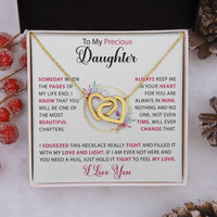 To my Daughter - Hearts necklace