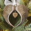 Christmas Angel Wings Ornament - A piece of my heart is in heaven