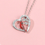 Cardinal heart pendant necklace