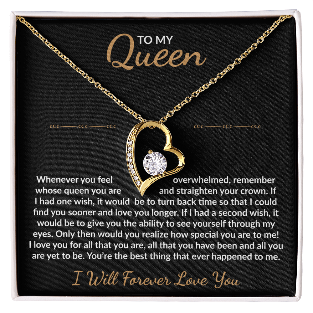 To My Queen - Heart Necklace