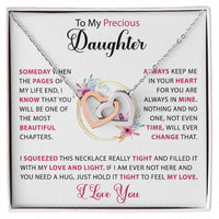 To my Daughter - Hearts necklace