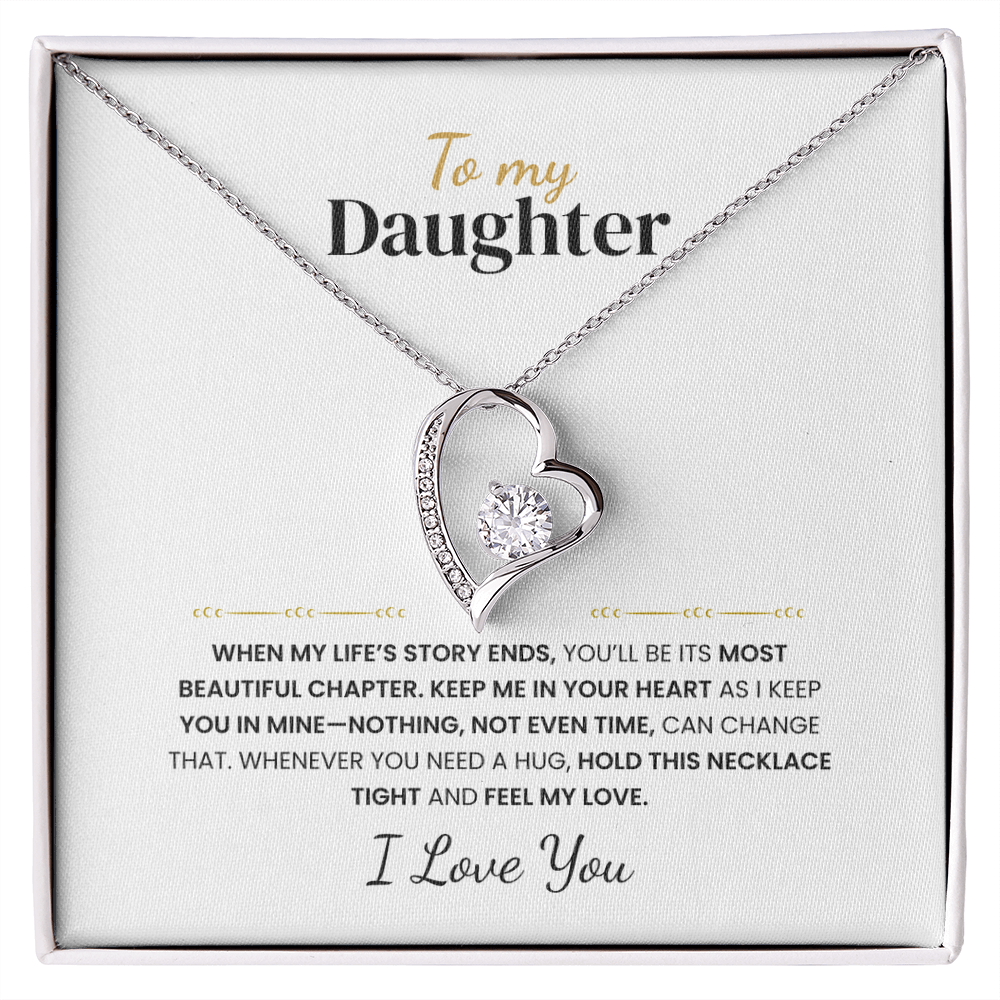 To my Daughter - Love Knot Necklace