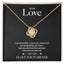 To My Love - Real Rose Necklace - Gold