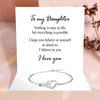 To my Daughter - A bracelet with a meaning