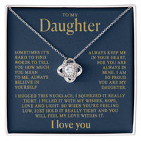 To my Daughter - Love knot necklace