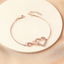 To my Daughter bracelet - Infinity heart - Gold