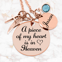 A piece of my heart - Memorial necklace