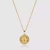 To my Son - Compass Necklace - Gold