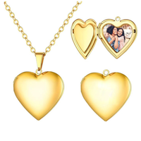 A bit of my heart is in heaven - Medallion heart - Gold