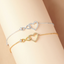 To my Daughter bracelet - Infinity heart - Rose Gold