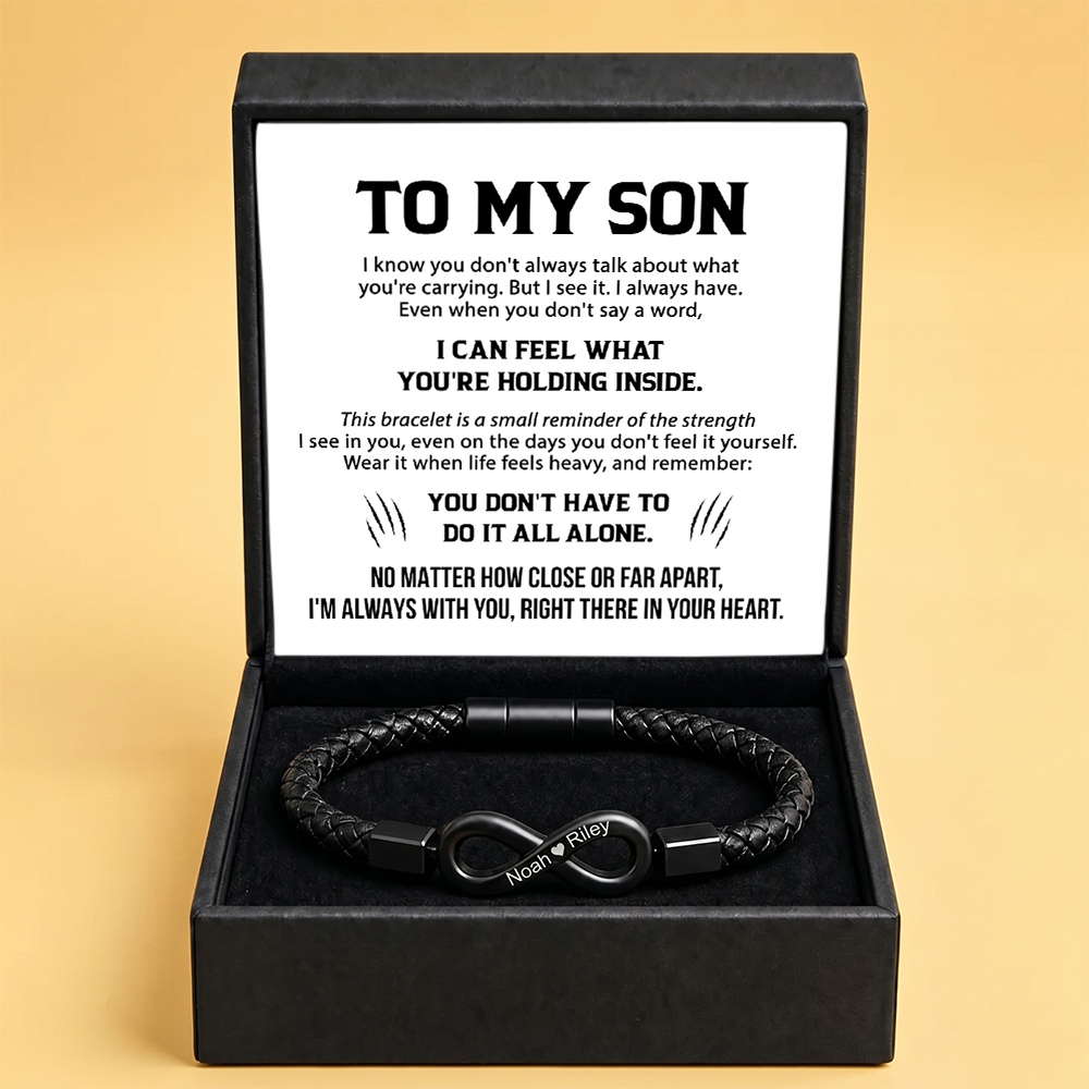 To My Son – Forever Connected Infinity Bracelet