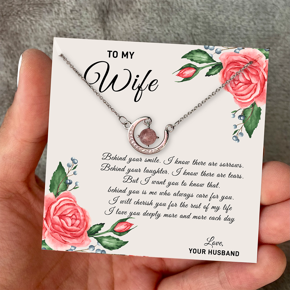 To my Wife - Moon necklace