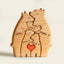 Wooden Bears Personalized Family Puzzle Decor