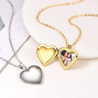 A bit of my heart is in heaven - Medallion heart - Gold