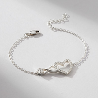 To my Daughter bracelet - Infinity heart