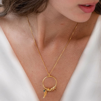 Circle pendant necklace - Gold