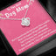 To The Best Dog Mom Love Knot Necklace- Helps Feed 5 Hungry Shelter Dogs in Need