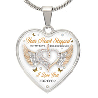 Heart necklace - I love you forever