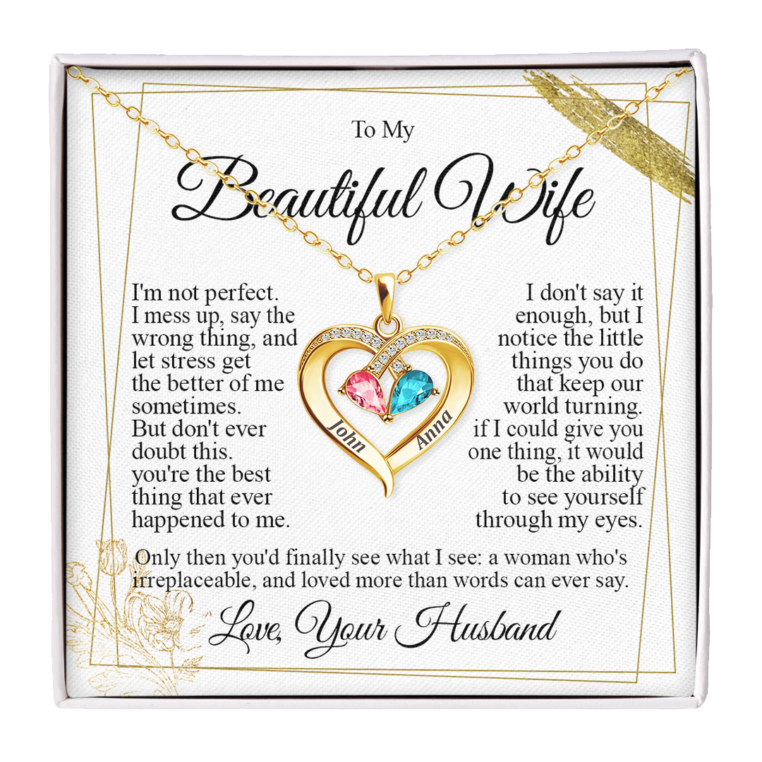 To my Wife - Family necklace
