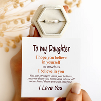 To my Daughter - Infinity Gold Ring