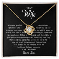 To my Wife - Love knot necklace