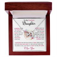 To my Daughter - Hearts necklace