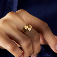 Initial Heart Ring