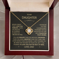 To my Daughter - Never forget that I love you, Dad - Gold