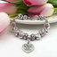 A piece of my heart is in heaven - Heart bracelet