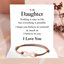 Infinity bracelet - To my Son or Daughter - Rose Gold