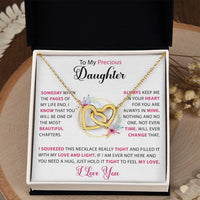 To my Daughter - Hearts necklace