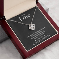 To My Love - Real Rose Necklace - Gold