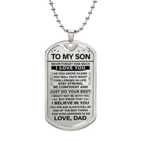 To my Son - Military tag