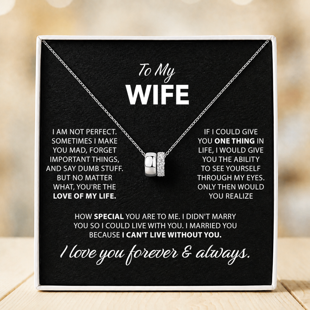 To My Wife - Two Distinct Rondelle Pendant