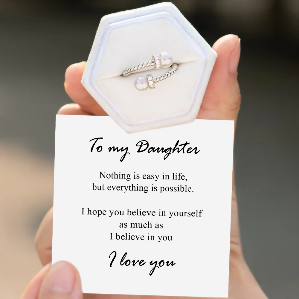 To my Daughter - Purest pearls ring