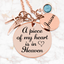 A piece of my heart - Memorial necklace - Rose Gold