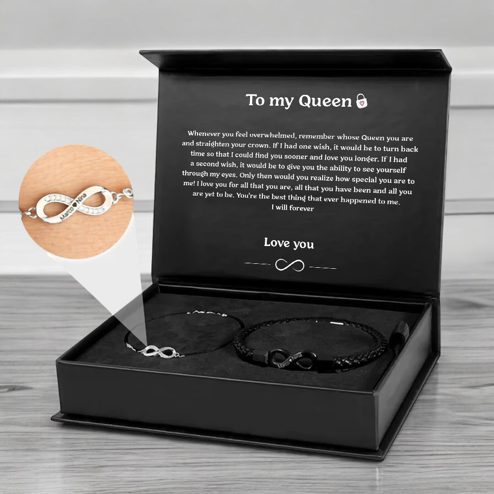 To My Queen - Endless Love Set with Engravings