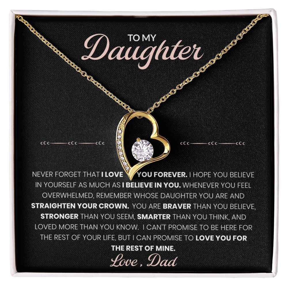 To My Daughter – Forever Love Knot Necklace